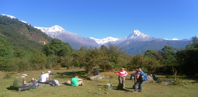 Annapurna and Machhapuchhre mountains -  himaland.com